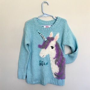 Justice Unicorn Sweater